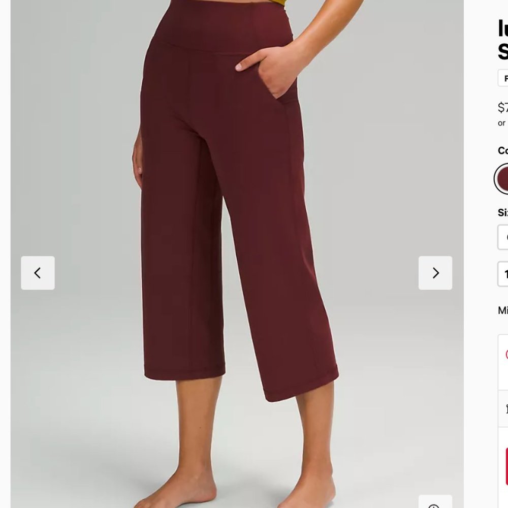 lululemon Align™ Wide Leg Super-High-Rise Crop 23"